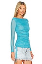 view 3 of 5 Ayla Long Sleeve Top in Electric Blue