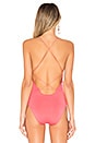 view 4 of 5 Allison Strappy Back Bodysuit in Coral