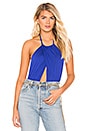 view 1 of 5 Rosie Halter Bodysuit in Cobalt Blue