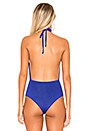 view 4 of 5 Rosie Halter Bodysuit in Cobalt Blue
