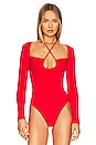 view 2 of 5 Storme Bodysuit in Red