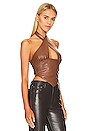 view 2 of 4 Wren Halter Top in Brown