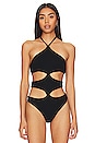 view 2 of 5 Callie Halter Bodysuit in Black