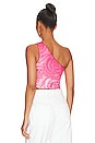 view 3 of 5 Anya Asymmetric Top in Hot Pink