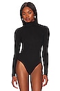 view 2 of 5 Edith High Neck Bodysuit in Black