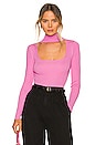 view 1 of 5 Victoria Square Neck Bodysuit in Pink