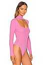 view 3 of 5 Victoria Square Neck Bodysuit in Pink