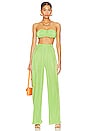 view 4 of 4 Alana Crop Top in Lime Green
