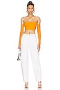 view 4 of 4 Jayla Strappy Crop Top in Marigold