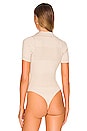 view 4 of 5 Andja Button Down Bodysuit in Nude