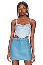 view 1 of 5 Janet Corset Top in Light Blue