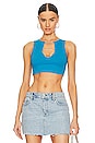 view 1 of 5 Madeleine Crop Top in Blue