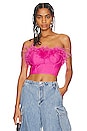 view 1 of 4 Ramona Bustier Top in Hot Pink