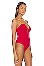 view 3 of 5 Gianna Sweetheart Bodysuit in Red