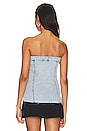 view 3 of 4 Jozie Strapless Top in Blue Denim