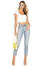view 4 of 4 Amalia Button Front Crop Top in White