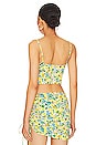 view 4 of 5 Kayla Corset Top in Yellow Floral