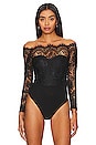 view 2 of 5 Rivka Off Shoulder Bodysuit in Black