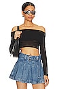 view 1 of 4 Camille Off Shoulder Top in Black