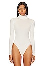 view 2 of 5 Edith High Neck Bodysuit in White