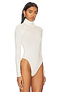 view 3 of 5 Edith High Neck Bodysuit in White