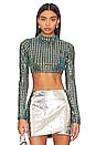 view 1 of 5 Sia Crop Top in Teal
