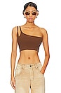 view 1 of 4 Cropped Tank in Brown