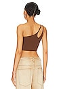 view 3 of 4 Cropped Tank in Brown