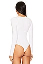 view 4 of 5 Aranza Ruched Bodysuit in White