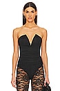 view 1 of 5 Vivienne Ruched Bodysuit in Black