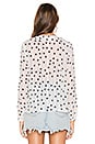 view 3 of 4 Piper Button Up Blouse in White & Black