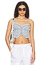view 1 of 4 Analia Halter Top in Light Blue