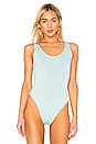 view 2 of 5 Allegra Tie Back Bodysuit in Light Blue