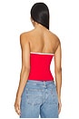 view 3 of 4 Whitney Strapless Top in Red