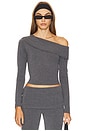 view 1 of 4 ТОП JORDY OFF SHOULDER in Grey