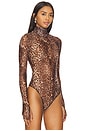 view 3 of 5 Twila Sheer Bodysuit in Leopard