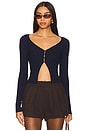 view 1 of 4 Sierra Knit Top in Navy