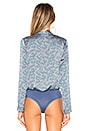 view 4 of 5 BODY DRAPÉ HEIDI in Blue Floral