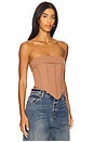 view 2 of 4 Loriana Corset Top in Mocha