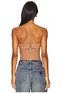 view 3 of 4 Loriana Corset Top in Mocha