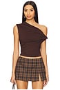 view 1 of 4 Alessia Top in Chocolate