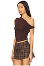 view 2 of 4 Alessia Top in Chocolate