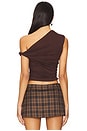 view 3 of 4 Alessia Top in Chocolate