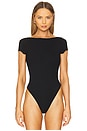 view 2 of 5 Melisa Low Back Bodysuit in Black