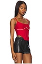 view 2 of 5 Gia Corset Top in Red