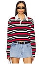 view 1 of 4 Mason Top in Red Stripe