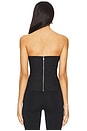 view 3 of 4 Anika Strapless Top in Black & White