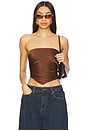 view 1 of 4 Cosima Top in Brown