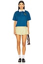 view 4 of 4 Alinia Polo Top in Blue