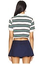 view 3 of 4 Aldi Polo Top in Ivory Multi